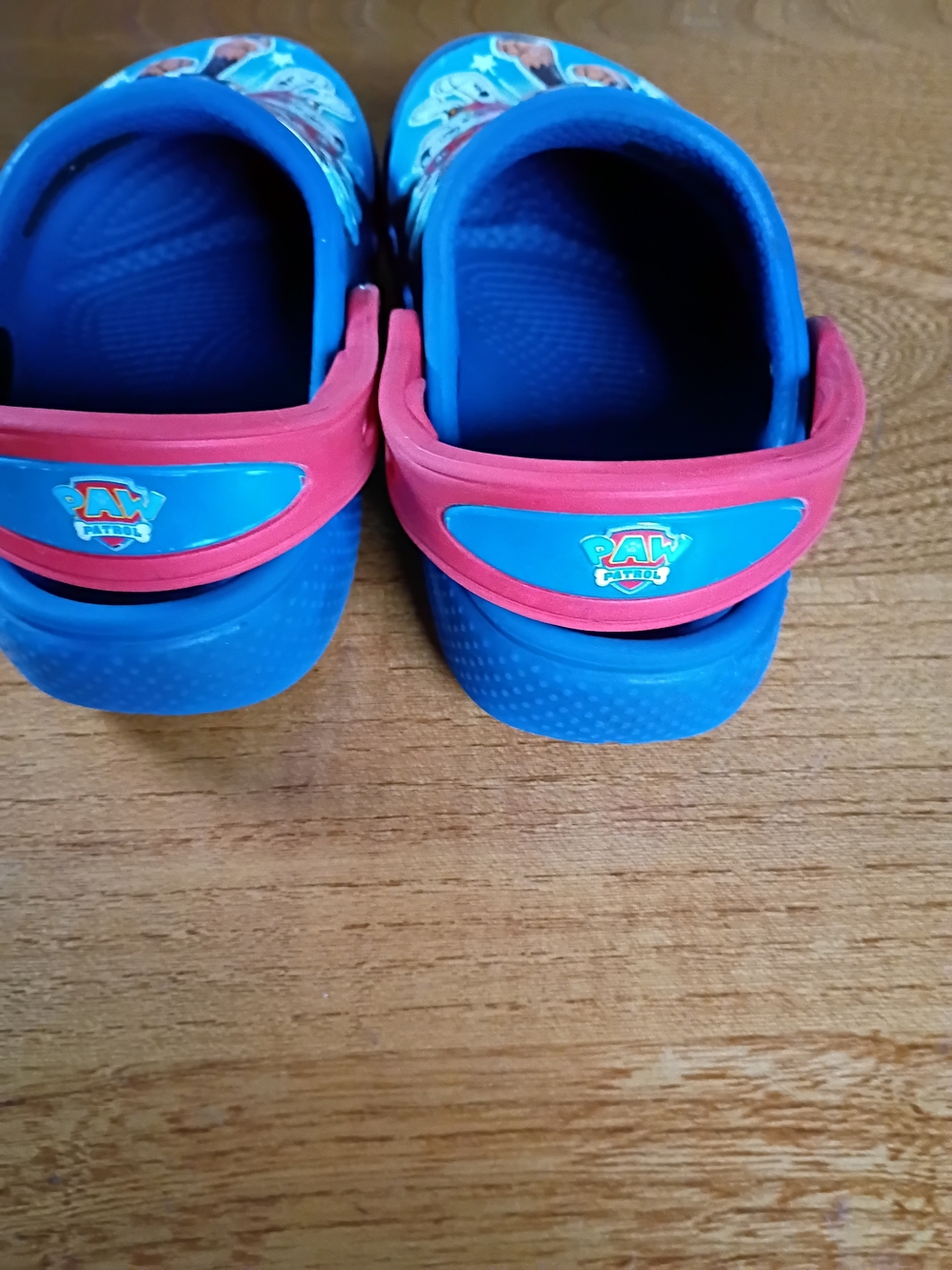 Toddler Paw Patrol Blue and Pink Kids Crocs - Character Slip-Ons Size 6 - Picture 3 of 5